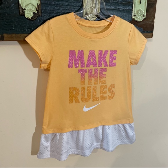 Nike Kids Orange T-shirt Tennis Dress Size Small - Picture 4 of 10